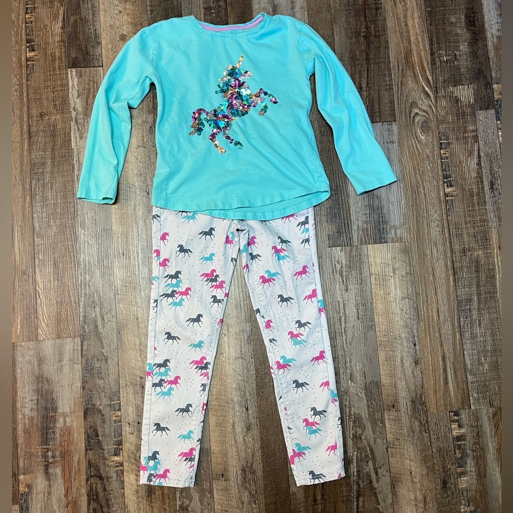 Sonoma Unicorn Outfit, size 8